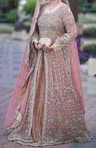 Chaqueta India/paquistaní de diseñador de NEW--BEAUTIFUL, DABKA embellecedora de vestido LEHENGA, cuentas de cristal de piedra para trabajar para boda, 2022 - Product Image 2