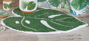 Lá Hình dạng-Tắm-<span class=keywords><strong>mat</strong></span>-không thường xuyên-Thấm-phòng tắm-Thảm-Thảm tắm không trơn trượt, THẢM PHÒNG TẮM màu xanh lá cây mềm siêu dày - Product Image 3
