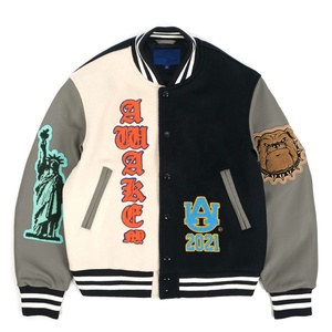 Collage scolaire laine et véritable mode Design Premium Letterman Bomber Varsity Jacket Baseball cuir manches veste - Product Image 1