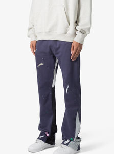 Vêtements décontractés Hip Hop 2025 coton éponge française personnalisés sérigraphiés Logo Baggy empilés pantalons de survêtement pour hommes, nouveauté 100% - Product Image 2