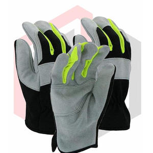 ถุงมือทำงานหนัง100% ถุงมือป้องกันมือถุงมือทำงานหนังปกป้องมือฝ่ามือเดียว - Product Image 6