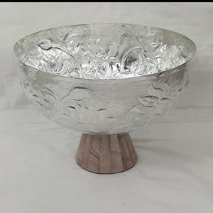 Bol à la mode avec Base en cuivre pour ustensiles de cuisine hôtel retenue acier inoxydable forme ronde grand chocolat Fruit sec bol à bonbons - Product Image 5