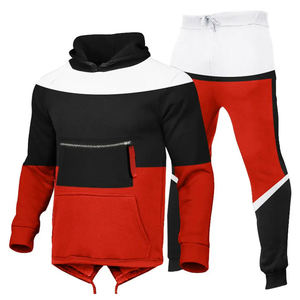 Conjunto Deportivo para Hombre OEM, Cómodo, Transpirable, Ligero, 100% Algodón, con Cierre de Cremallera, Capucha y Rayas, Ecológico, para Otoño - Product Image 2