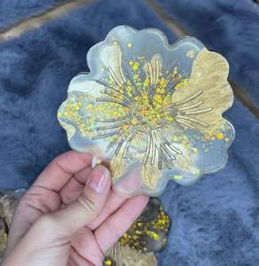 Posavasos de resina personalizado de último diseño para bebidas y tazas de té Diseñador de alta calidad para posavasos de color al mejor precio - Product Image 2