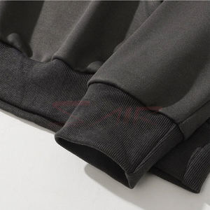 High Quality Pullover <b>Hoodie</b> for Men With Custom Rhinestone Logo Design Fashionable Latest Winter Collection - Product Image 4