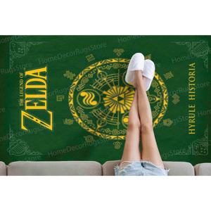 Alfombra Estampada - Alfombra Zelda, Alfombras para Sala de Juegos, Alfombras Verdes, Alfombra Moderna, Alfombra Delgada No Tejida - Product Image 5