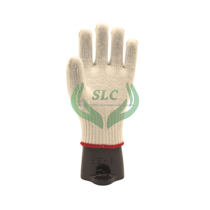 Gants de sécurité industriels en coton indonésien, tricotés, antistatiques, anti-chocs, haute qualité, usage général, longueur 26 cm - Product Image 1