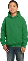 Sweat-shirt à capuche unisexe pour enfants, couleur unie, décontracté, coupe ample, anti-plis, polyester/coton, vêtement d'hiver
