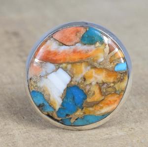 Piedra preciosa turquesa Natural hecha a mano sólida Plata de Ley 925 anillo de plata fina joyería anillo de promesa anillo de regalo de boda joyería - Product Image 4