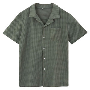 เสื้อคอเต่าแขนยาวแบบติดกระดุมสำหรับผู้ชายเสื้อสไตล์ลำลองสำหรับผู้ใหญ่เด็กผู้ชายระบายอากาศได้ดี - Product Image 1