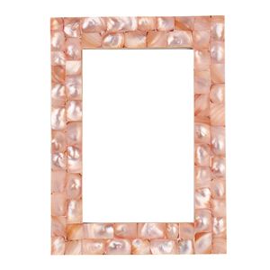Cadre photo en nacre rose exquis, léger, fait à la main, de haute qualité, fabriqué par des artisans indiens, groupe ARTWORK MAESTRO - Product Image 6