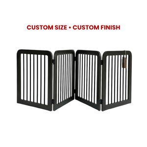 Barrière pour animaux de compagnie pliable en bois et en métal OEM pour chiens, clôture de sécurité intérieure, taille personnalisée, barrières pour animaux de compagnie directement de l'usine pour les commandes en gros - Product Image 4