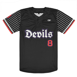 Camisetas de Béisbol al por Mayor con Dos Botones, Personalizadas por Sublimación, Camisetas de Equipo con Placket Sublimado, Camiseta Estilo Henley con 2 Botones Personalizada - Product Image 1