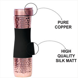 Impresionante botella de cobre de agua pura con área inferior recubierta de polvo para fiestas y uso de Vasos - Product Image 2