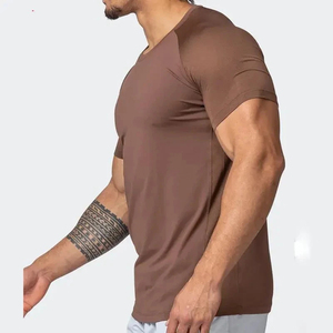 <b>Men</b> Regular Sleeve Breathable Spring Fitness <b>Compression</b> T-Shirt Gym Workout Best New High Quality <b>Tops</b> Running Jogging Wear - Product Image 4