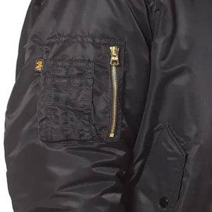 OEM Service Men's <b>Light</b> Weight Breathable Eco-Friendly Polyester/Nylon Bomber Winter <b>Jacket</b> with Stand Collar Customizable - Product Image 6