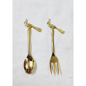 ชุดช้อนส้อมพร้อมดีไซน์ใหม่ช้อนส้อมมีดช้อนกาแฟส้อมผลไม้กระจกขัดเงาใช้ในบ้าน - Product Image 2