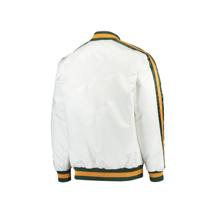 Venta caliente nueva OEM de cuero personalizado manga Letterman béisbol bordado chaqueta universitaria para los hombres en venta al por mayor precio barato - Product Image 4
