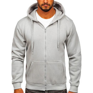 เสื้อฮู้ดมีซิปมีฮู้ดสำหรับผู้ชายเสื้อกันหนาวสไตล์คลาสสิกเย็บเสริมและภายในนุ่มสมบูรณ์แบบทุกวันสุดสัปดาห์ - Product Image 3