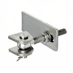 Charnière de portail en acier brut 86x23x55x130x28x50mm pour clôtures et portails - Product Image 3