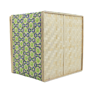 Bamboo <b>storage</b> <b>box</b> <b>with</b> <b>lid</b> Handwoven Bamboo <b>Box</b> Eco-Friendly Natural Home Table <b>Decor</b> Wholesale Made by VgreenArt in Vietnam - Product Image 5