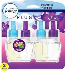 Original Febreze Odor-Fighting Fade Defy <b>PLUG</b> <b>Air</b> <b>Freshener</b>, Gain Moonlight Breeze, Gain Original, 0.87 oz - Product Image 4