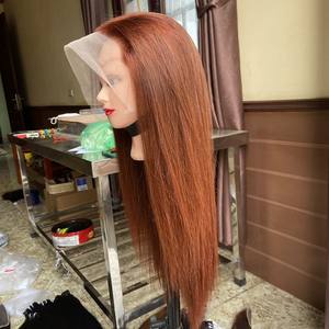 Perruques de cheveux humains, super Double vendeur de cheveux péruviens bruts dessinés, Extension de cheveux humains vierges lisses - Product Image 4