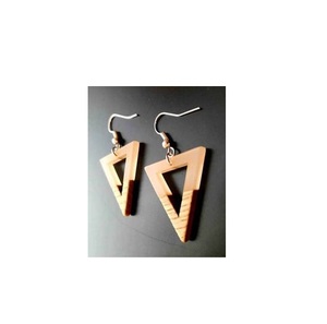 Pendientes de madera y resina duraderos hechos a mano con forma ovalada, diseño Popular, Nueva joyería de moda para mujer, pendiente para fiesta de boda - Product Image 6
