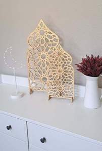 Decoración de Ramadán de madera hecha a mano con nuevo diseño perfecto para la decoración islámica del hogar durante la temporada festiva - Product Image 3
