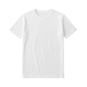 Camiseta Blanca de Cuello Redondo para Hombre, 100% Algodón Orgánico de Lujo, Preencogido, Certificado GOTS, Premium, Duradera, Corte Clásico - Product Image 1