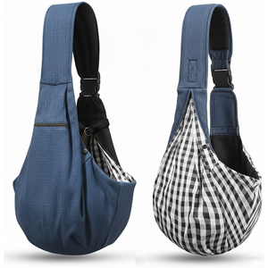 Custom Logo Adjustable Soft Mesh Hands Free Shoulder <strong>Sling</strong> Puppy Cat Outdoor Pet Travel Carrier <strong>Dog</strong> <strong>Carry</strong> Bag - Product Image 1