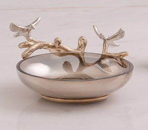 Ensemble de salle de bain en métal de luxe avec finition nickel et motif floral, accessoire de vanité décoratif écologique pour la décoration moderne de la maison - Product Image 4