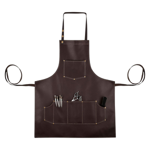 Cape de barbier réglable avec fermeture à pression Logo personnalisé 50 pièces tablier de coiffure de Salon réutilisable tablier de coupe de cheveux petite commande - Product Image 2