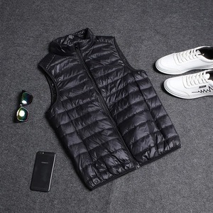 Chaleco ultraligero para hombre, chaleco sin mangas, chaleco acolchado, abrigo de invierno con tela de lona cálida y ligera - Product Image 6