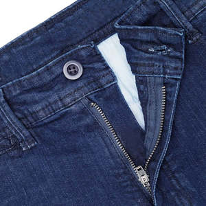 Pantalon en denim de rue haute en coton pour hommes pantalon en denim respirant de couleur unie personnalisé pour hommes - Product Image 2