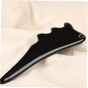 2025 corne cuir chevelu masseur corne peigne Salon de beauté méridien shampooing peigne Guasha Gua Sha conseil Massage corne peigne à vendre - Product Image 3