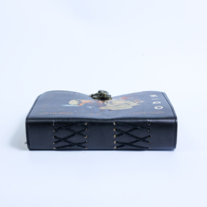 Diario de cuero gótico Cuervo esqueleto 5x7 Halloween brujería hechizo trabajo Grimoire cuaderno regalo para hombres cuaderno promocional - Product Image 3