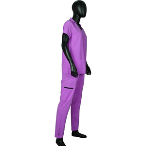 2025 nuevo estilo logotipo personalizado Hospital enfermería mujeres Scrubs conjuntos uniformes poliéster Spa Dental clínica Jogger Scrubs uniformes conjuntos - Product Image 3