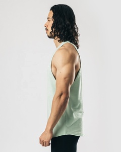 เสื้อกล้าม100% เข้ารูปกล้ามเนื้อแขนกุดผ้าฝ้ายคุณภาพสูงสำหรับผู้ชายเสื้อแขนกุด - Product Image 4