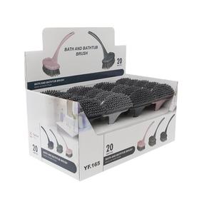 Cepillo de Limpieza Multifuncional de Plástico para Baño y Cocina, Cepillo para Lavar la Bañera con Soporte y Cubierta Rígida - Product Image 1