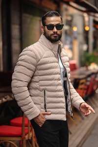 เสื้อโค้ทกันน้ำสำหรับผู้ชาย, เสื้อโค้ทกันน้ำมีซิปปิดหนาระบายอากาศได้ - Product Image 3