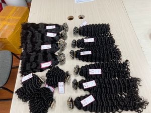 Extensiones de cabello humano con cinta a precio de fábrica, recto, ondulado, rizado, DHL/FEDEX/UPS, envío disponible - Product Image 2