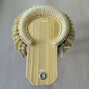 Haute qualité or Bullion épaulette épaule brodé frange gland pour uniforme de cérémonie entièrement fait à la main - Product Image 6
