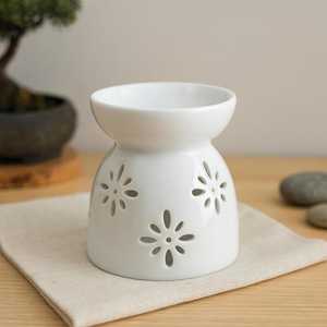 Encensoir d'aromathérapie en céramique: diffuseur d'huiles essentielles et chauffe-bougies - Product Image 3