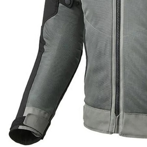 Veste de moto de course coupe-vent pour homme avec coussinets de protection blindés, col montant et protections, doublure textile - Product Image 5