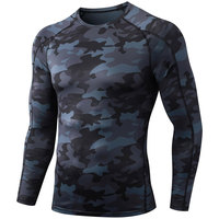 Maillot de compression personnalisé anti-UV pour MMA, respirant, séchage rapide, manches longues, surf/entraînement, personnalisable