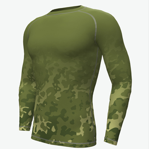 Camiseta de Compresión de Manga Larga con Estampado Personalizado para Hombre, Camiseta de Protección contra Erupciones para Bjj, Nueva Llegada, Ropa Deportiva para Gimnasio, Yoga y Fitness - Product Image 3