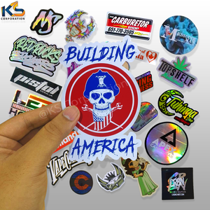 Adhesivo personalizado impermeable troquelado PVC vinilo Logo pegatina diseño impreso personalizado con estilo de dibujos animados Impresión de pegatinas personalizadas - Product Image 4