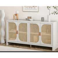 Meuble de rangement en rotin naturel moderne, buffet, bureau à domicile, chambre à coucher, fabrication artisanale au Vietnam, meubles de salon