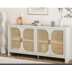 Modern Natural <b>Rattan</b> Wood Cabinet <b>Sideboard</b> Home Office Bedroom Vietnam Handmade Home Furniture Living Room - Product Image 2